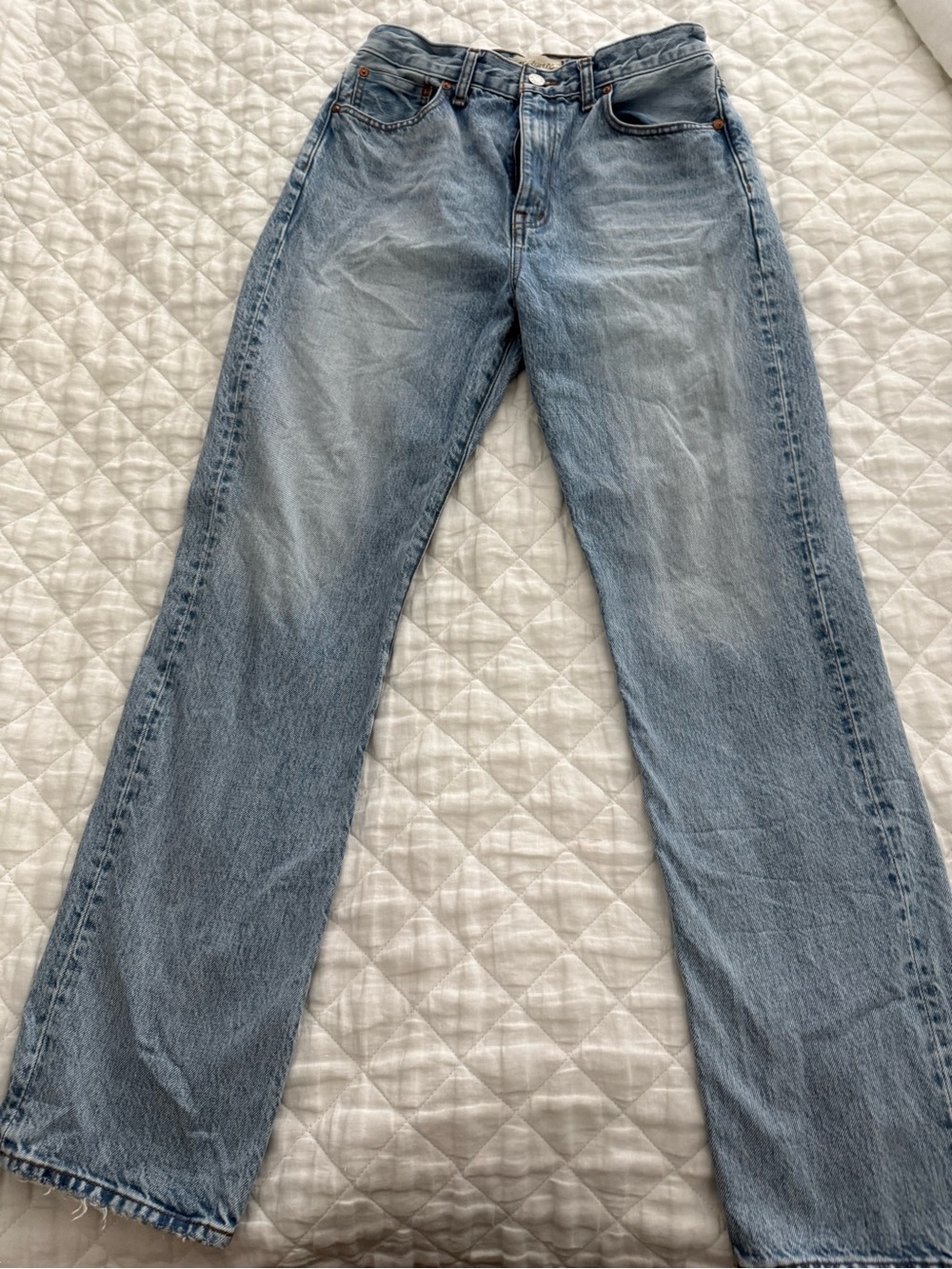 Madewell Light Wash Straight-Leg Jeans